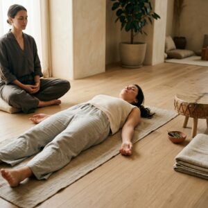 Sesiones woman lying on yoga mat 202608131821