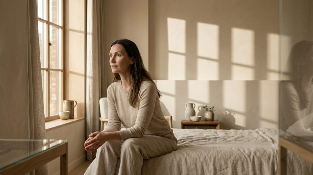 woman reflecting near window 202608131600