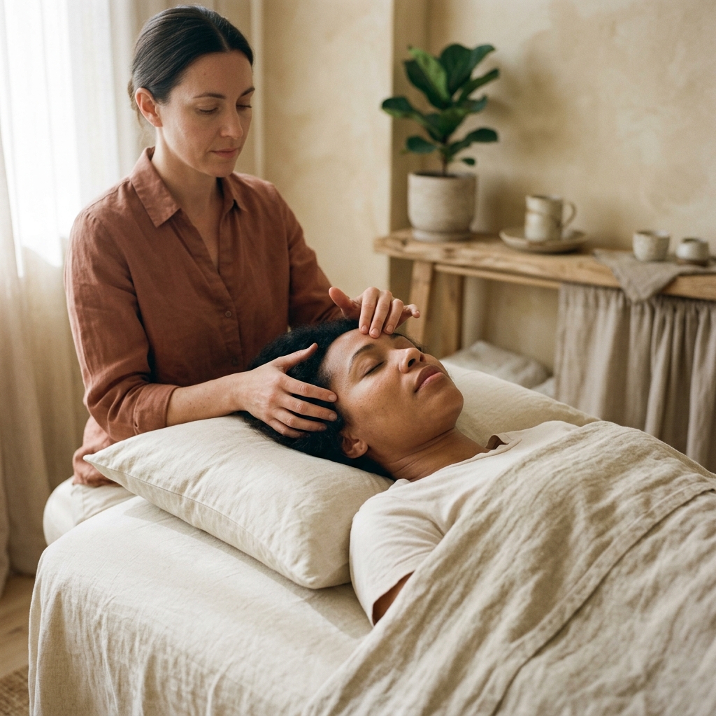 woman relaxing on wellness bed 202608131818