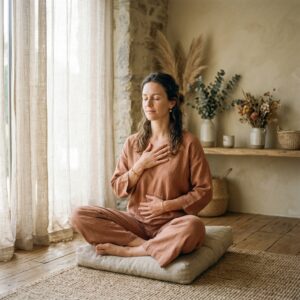 Recursos woman sitting peacefully with ey… 202608022235